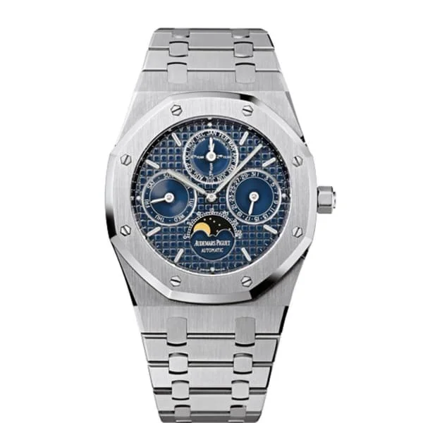 Audemars Piguet Royal Oak Perpetual Calendar 39mm Watch - Ref: 25820ST.OO.0944ST.05 - Blue Dial, Stainless Steel Bracelet