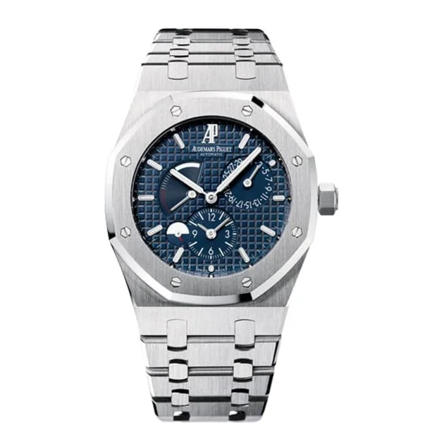 Audemars Piguet Royal Oak Dual Time 39mm Watch - Ref: 26120ST.OO.1220ST.02 - Blue Dial, Stainless Steel Bracelet