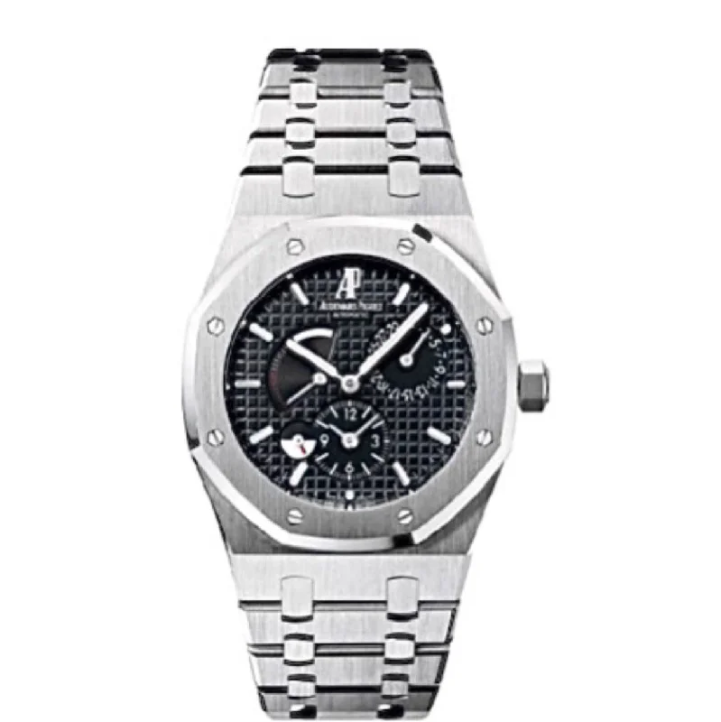 Audemars Piguet Royal Oak Dual Time 39mm Watch - Ref: 26120ST.OO.1220ST.03 - Black Dial, Stainless Steel Bracelet