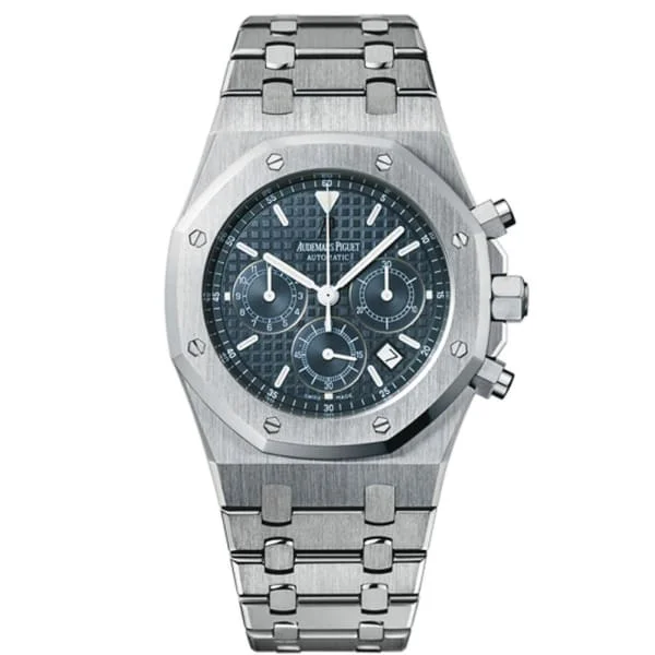 Audemars Piguet Royal Oak Self-winding Chronograph 39mm Watch - Ref: 26300ST.OO.1110ST.03 - Blue Dial, Stainless Steel Bracelet