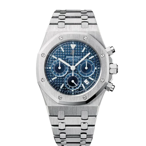 Audemars Piguet Royal Oak Self-winding Chronograph 39mm Watch - Ref: 26300ST.OO.1110ST.04 - Blue Dial, Stainless Steel Bracelet