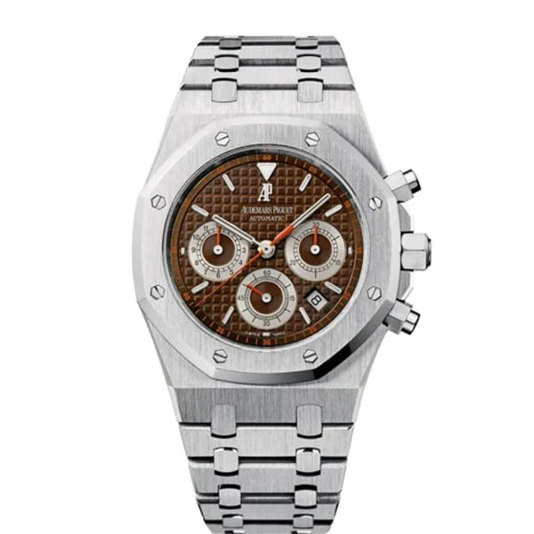 Audemars Piguet Royal Oak Self-winding Chronograph 39mm Watch - Ref: 26300ST.OO.1110ST.08 - Brown Dial, Stainless Steel Bracelet