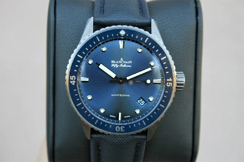 Blancpain Bathyscaphe Fifty Fathoms Blue Dial