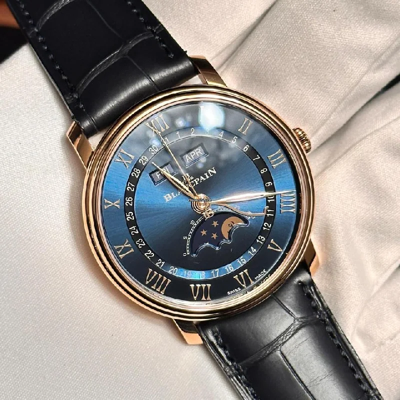 Blancpain Villeret Quantième Complet NEW 2024 Complete Calendar 40mm Villeret Moonphase 6654-3640-55B