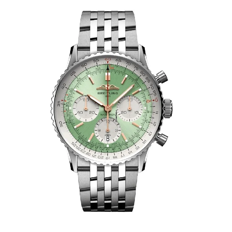 Breitling Navitimer 1 B01 Chronograph NEW Navitimer B01 Chronograph 41 MINT GREEN