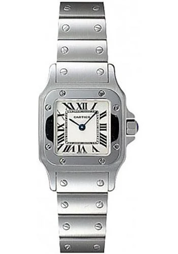 Cartier Santos de Cartier Galbee Watch - Small Steel Case - And Steel Bracelet - W20056D6