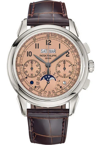 Patek Philippe Grand Complications Chronograph Perpetual Calendar - Platinum - Golden Opaline Dial - 5270P-001