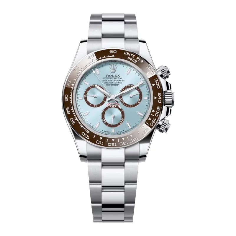 Rolex Cosmograph Daytona 40mm - Ref: 126506 - Ice Blue Index Dial & Ceramic Bezel, Platinum Oyster Bracelet Men's Watch