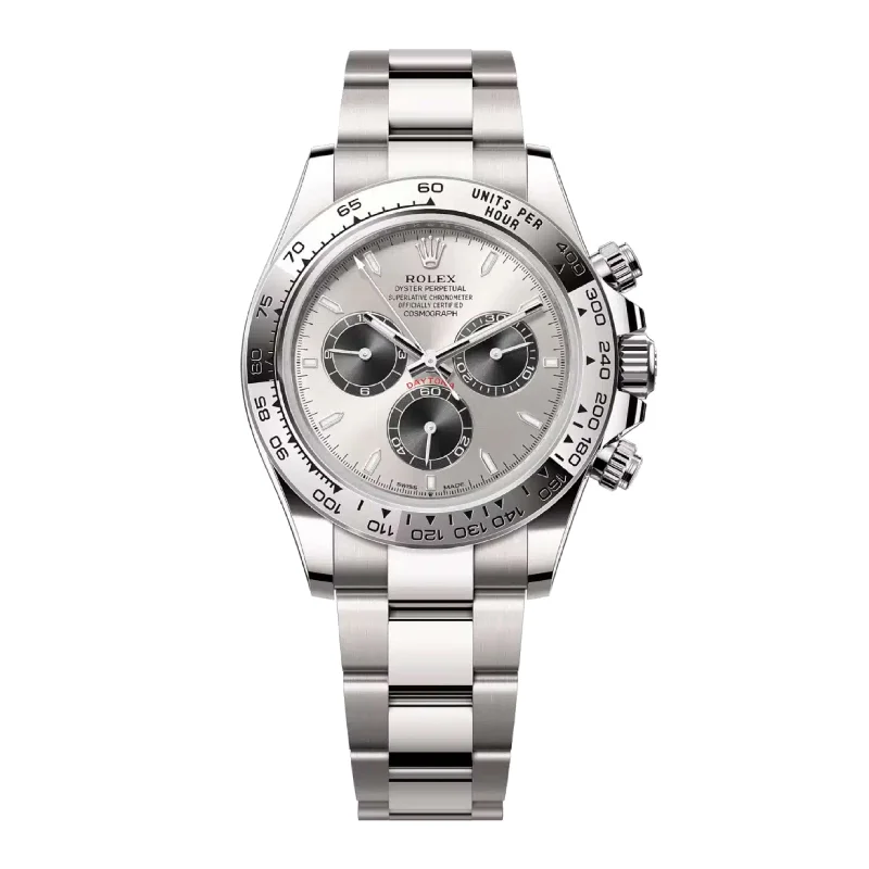 Rolex Cosmograph Daytona 40mm - Ref: 126509 - Steel & Black Index Dial, 18K White Gold Oyster Bracelet Men's Watch