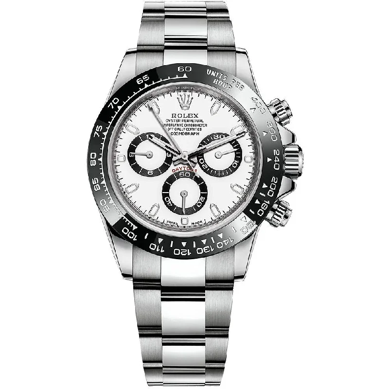 Rolex Cosmograph Daytona "Panda" 40mm - Ref: 116500ln-0001 - White Index Dial & Ceramic Bezel, Stainless Steel Oyster Bracelet Men's Watch