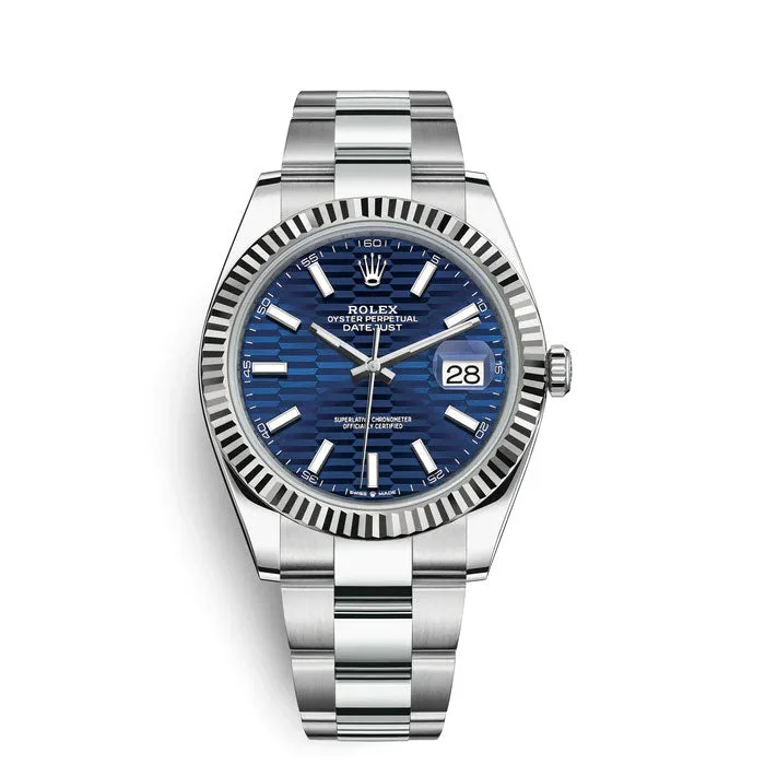 Rolex Datejust 41mm - Ref: 126334 - Blue Dial, Stainless Steel Oyster Bracelet Men's Watch