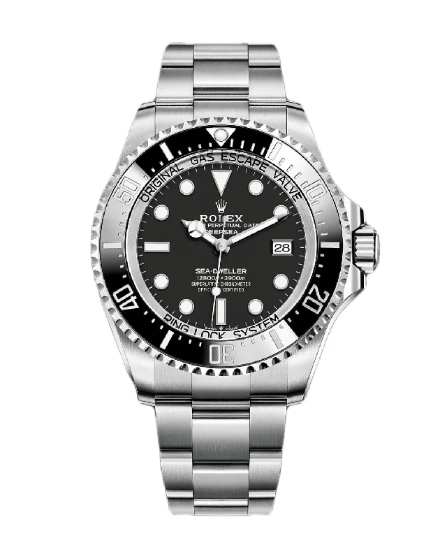 Rolex Deepsea / Sea Dweller 44mm - Ref: 136660-0004 - Black Dial & Ceramic Bezel, Stainless Steel Oyster Bracelet Watch